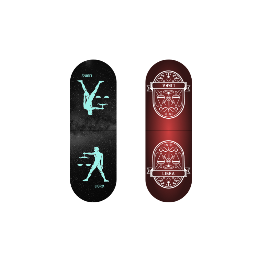 2pcs Zodiac Sign Magnetic Bookmarks