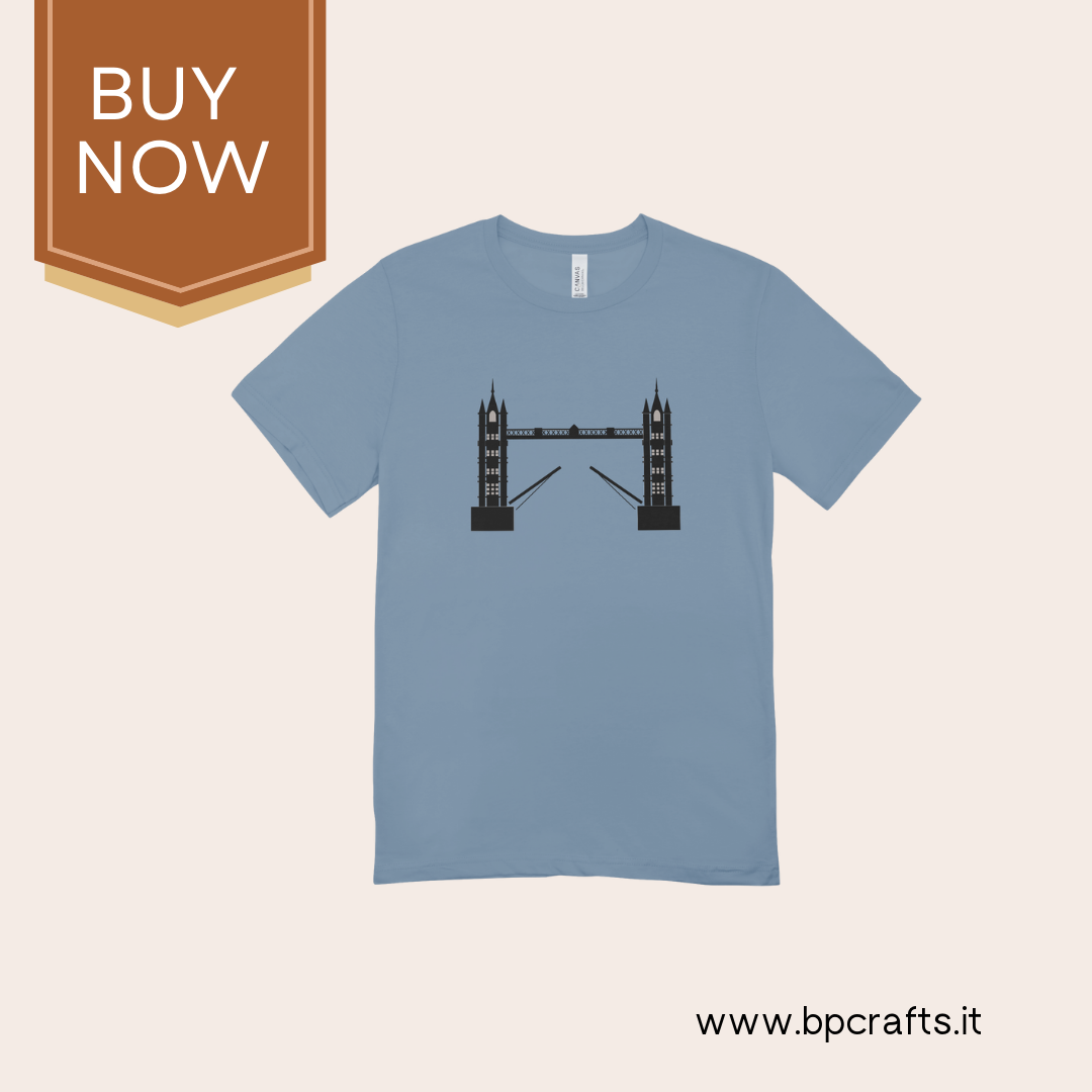 "London Bridge Majesty Tee β Iconic HTV Printed T-Shirt"