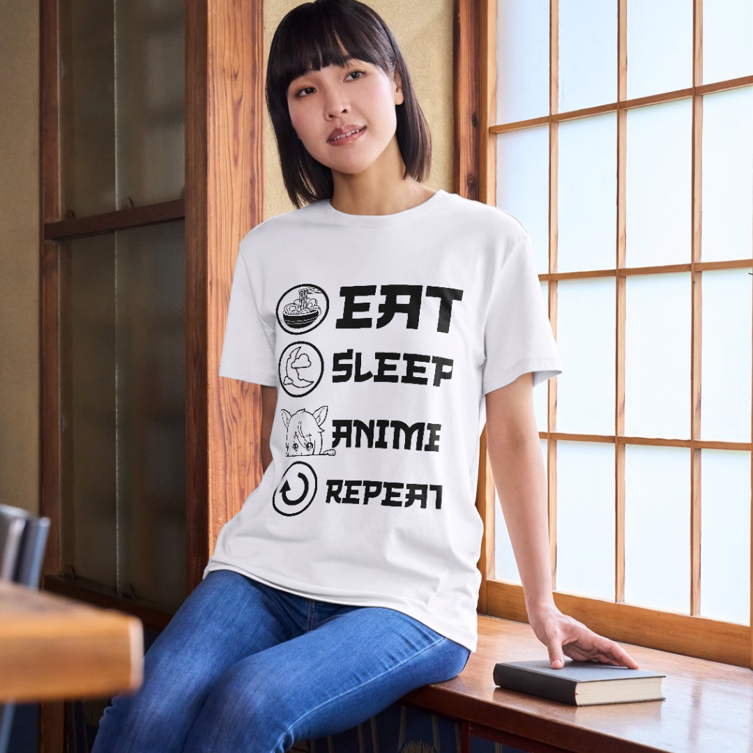 Anime Lovers' Custom HTV Printed T-Shirt – Available in Multiple Colors and Sizes