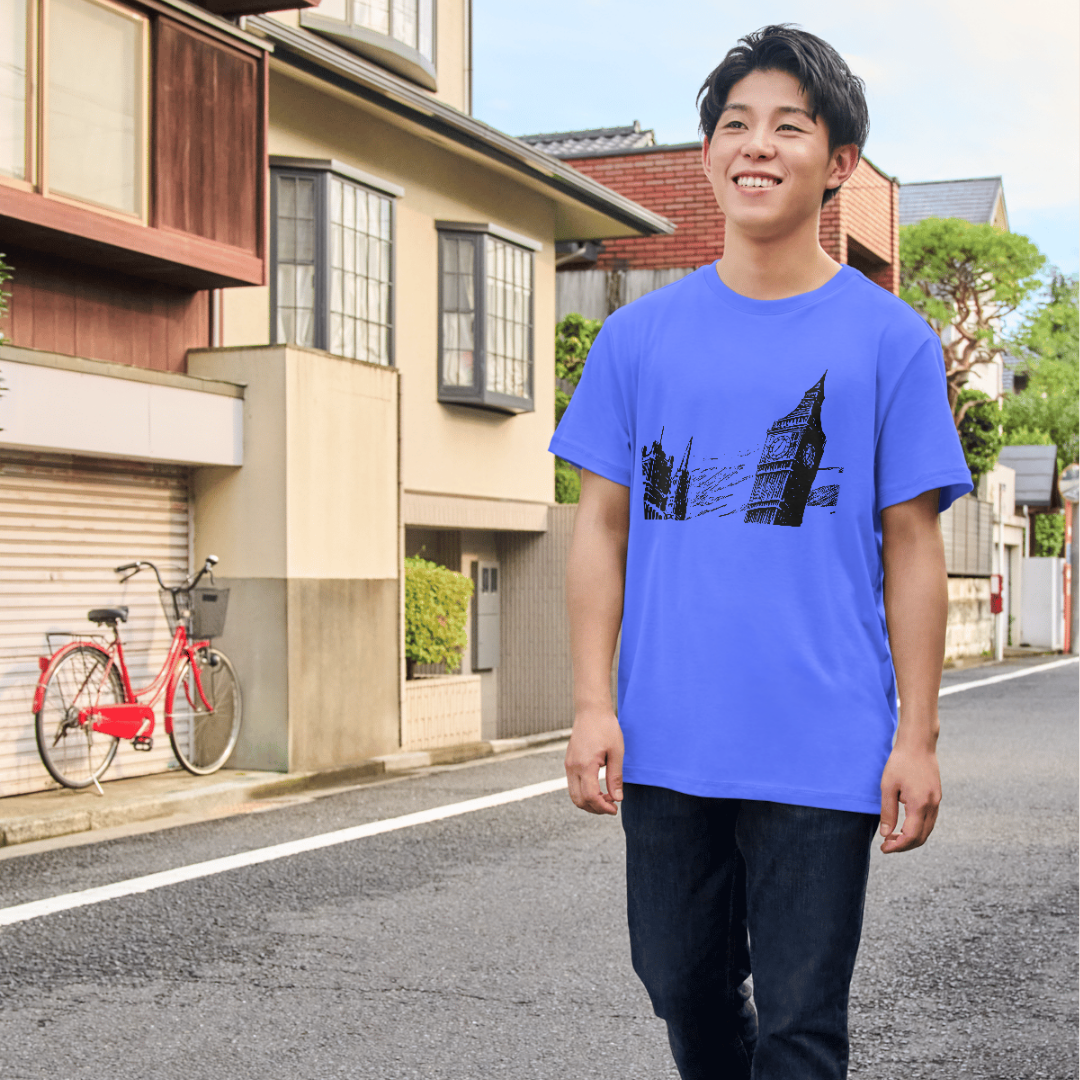 "Big Ben Timeless Tee β Iconic HTV Printed British Landmark T-Shirt"