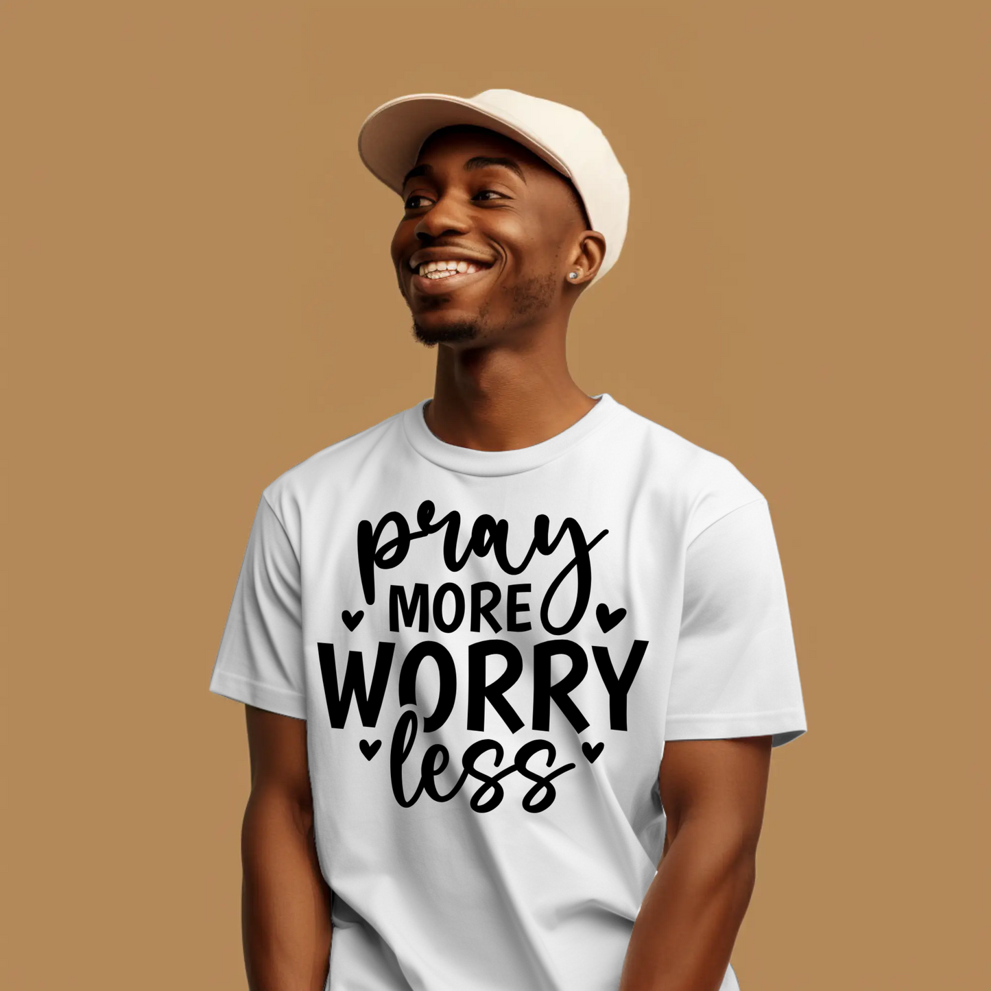 Pray More Worry Less | Christian Faith T-Shirt