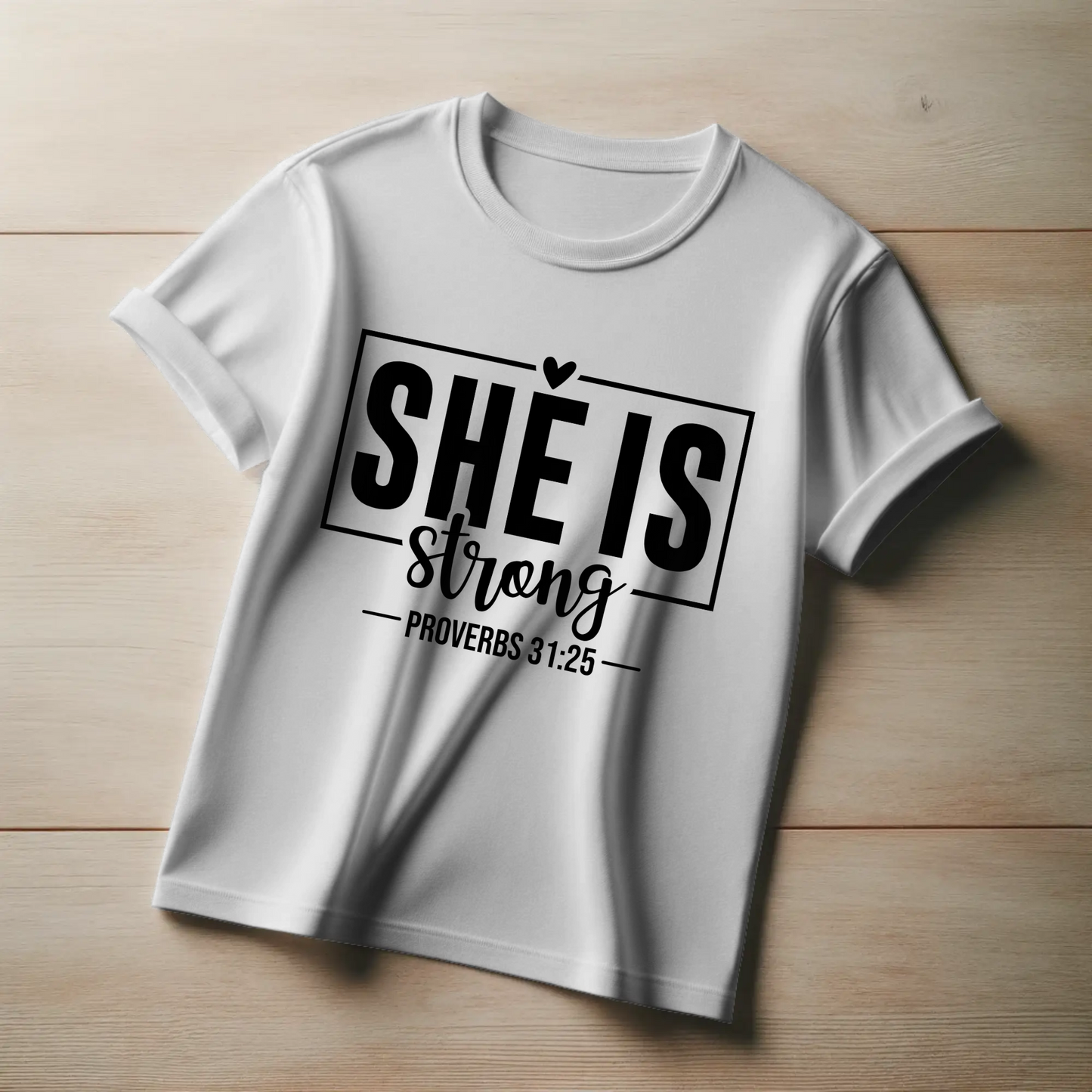She is Strong, Salty | Empowering Christian Women’s T-Shirt