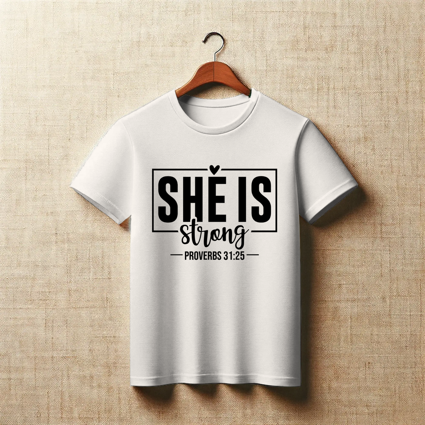 She is Strong, Salty | Empowering Christian Women’s T-Shirt