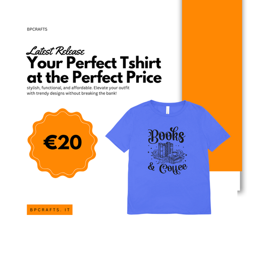 📚 Novel Brews T-Shirt – Books & Coffee Edition ☕️
