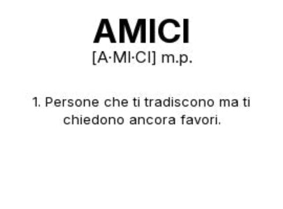 Tazza “AMICI” – Definizione Ironica in Stile Dizionario