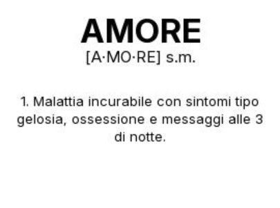 Tazza “AMORE” – Definizione Ironica in Stile Dizionario