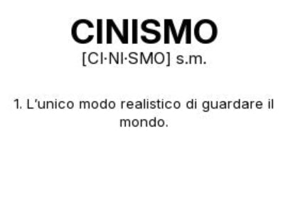 Tazza “CINISMO” – Definizione Ironica in Stile Dizionario