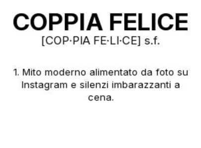 Tazza “COPPIA FELICE” – Definizione Ironica in Stile Dizionario