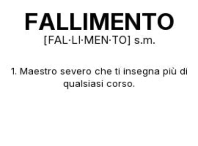 Tazza “FALLIMENTO” – Definizione Ironica in Stile Dizionario