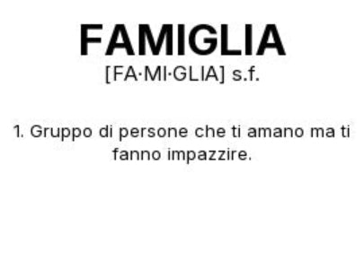 Tazza “FAMIGLIA” – Definizione Ironica in Stile Dizionario