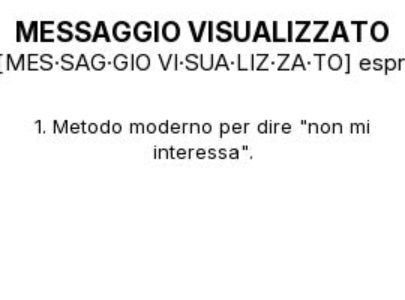 Tazza “MESSAGGIO VISUALIZZATO” – Definizione Ironica in Stile Dizionario
