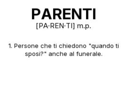 Tazza “PARENTI” – Definizione Ironica in Stile Dizionario