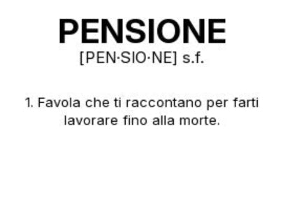 Tazza “PENSIONE” – Definizione Ironica in Stile Dizionario
