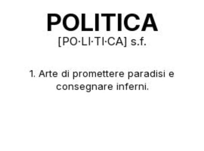 Tazza “POLITICA” – Definizione Ironica in Stile Dizionario