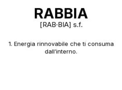 Tazza “RABBIA” – Definizione Ironica in Stile Dizionario