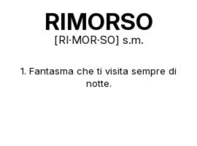 Tazza “RIMORSO” – Definizione Ironica in Stile Dizionario