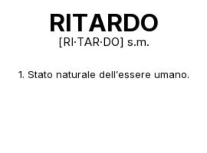 Tazza “RITARDO” – Definizione Ironica in Stile Dizionario