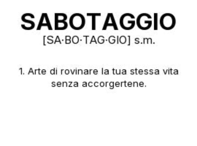 Tazza “SABOTAGGIO” – Definizione Ironica in Stile Dizionario