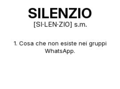 Tazza “SILENZIO” – Definizione Ironica in Stile Dizionario