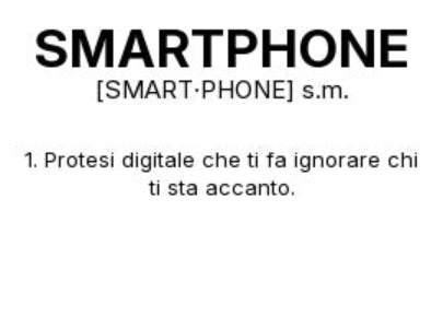 Tazza “SMARTPHONE” – Definizione Ironica in Stile Dizionario