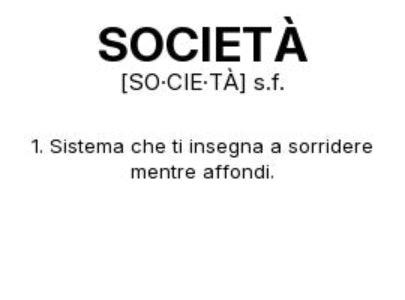 Tazza “SOCIETÀ” – Definizione Ironica in Stile Dizionario