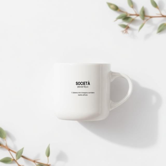 Tazza “SOCIETÀ” – Definizione Ironica in Stile Dizionario