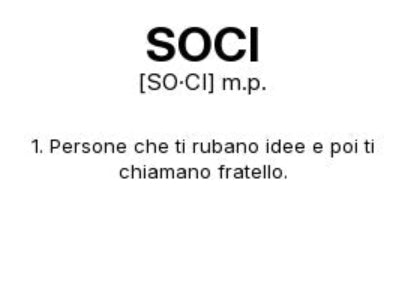 Tazza “SOCI” – Definizione Ironica in Stile Dizionario