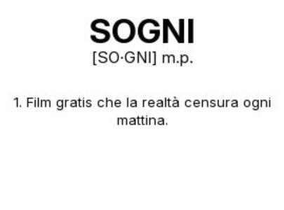 Tazza “SOGNI” – Definizione Ironica in Stile Dizionario