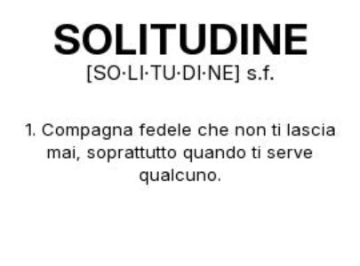 Tazza “SOLITUDINE” – Definizione Ironica in Stile Dizionario