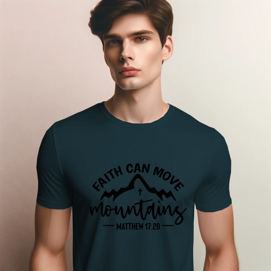 🌄 Faith Can Move Mountains | Inspirational Christian T-Shirt ✝️