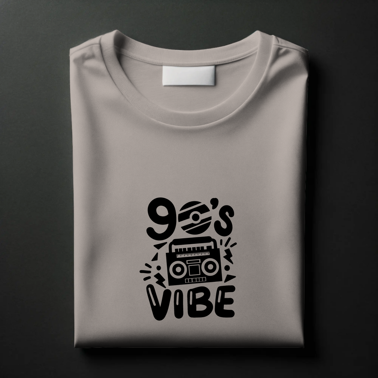 Retro Radiowave Tee – 90’s Vibe Radio Print T-Shirt