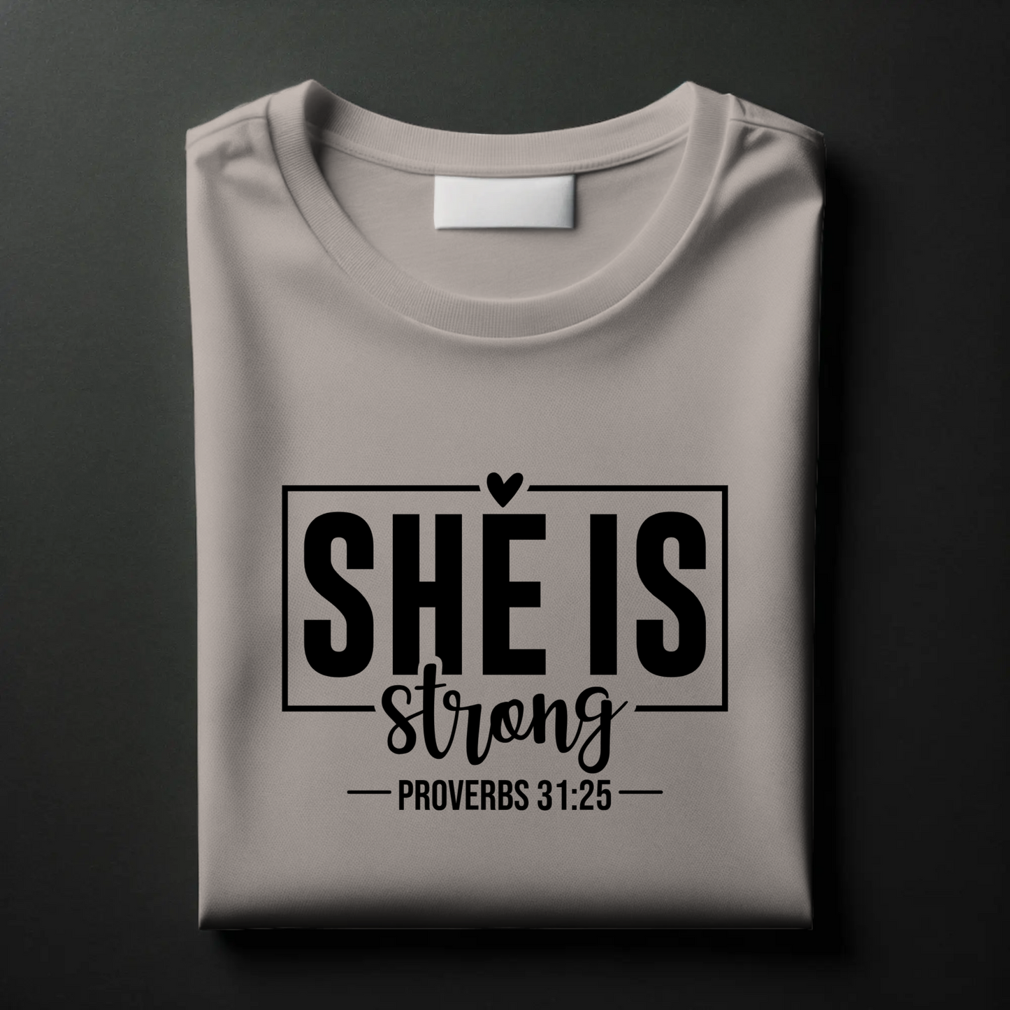 She is Strong, Salty | Empowering Christian Women’s T-Shirt