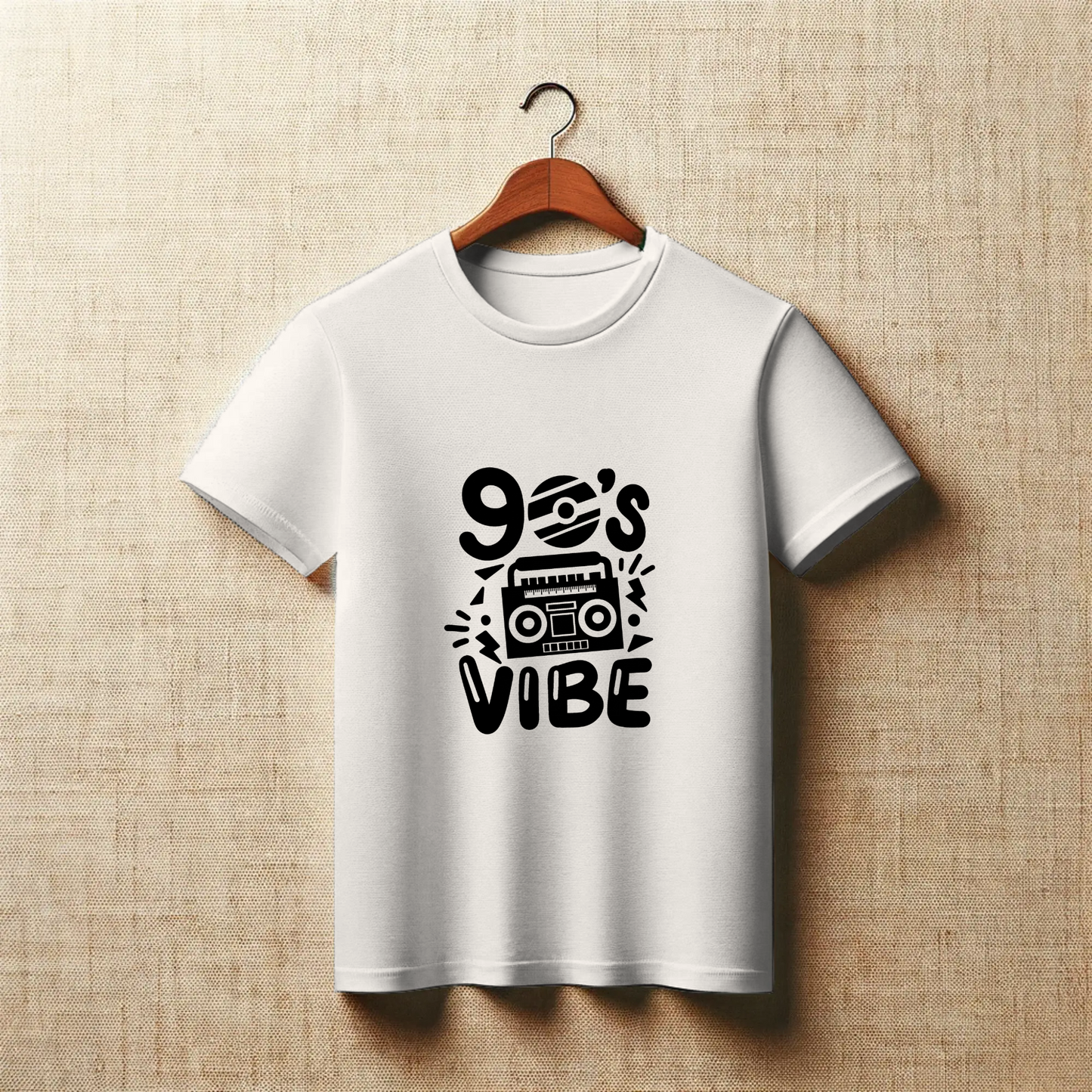 Retro Radiowave Tee – 90’s Vibe Radio Print T-Shirt
