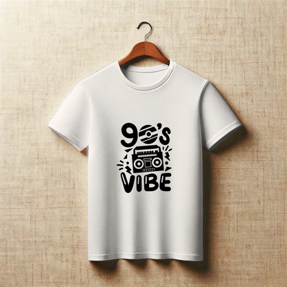 Retro Radiowave Tee – 90’s Vibe Radio Print T-Shirt