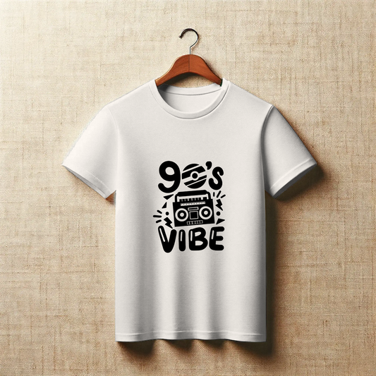 Retro Radiowave Tee – 90’s Vibe Radio Print T-Shirt