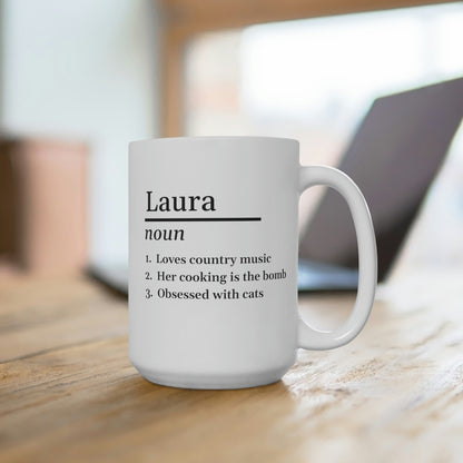 Tazza Personalizzabile in Ceramica – “Definizione Nome”